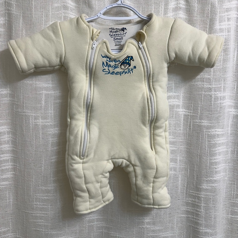 Magic Merlin Sleepsuit Cream Baby Suit